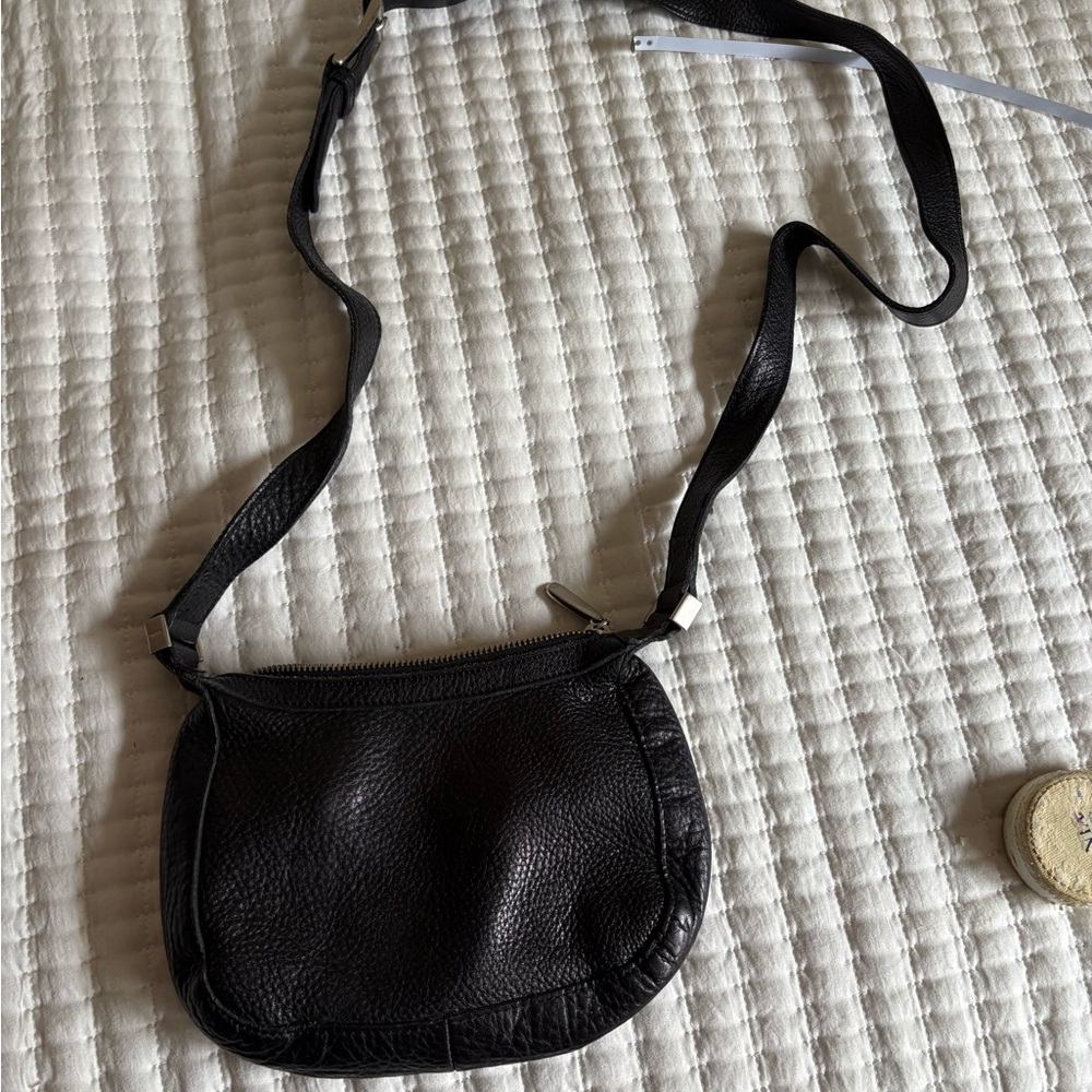 DKNY Vintage from the early 2000’s Black Leather Crossbody Bag